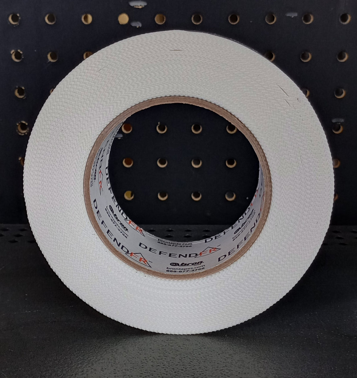 2" x 60 YD DefendFR Pinked Flame Retardant Tape – White Poly Tape for Safe Containment