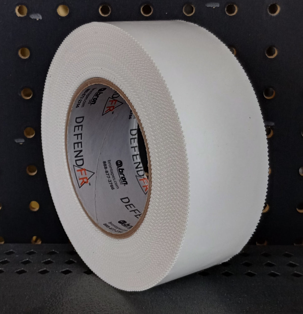 2" x 60 YD DefendFR Pinked Flame Retardant Tape – White Poly Tape for Safe Containment