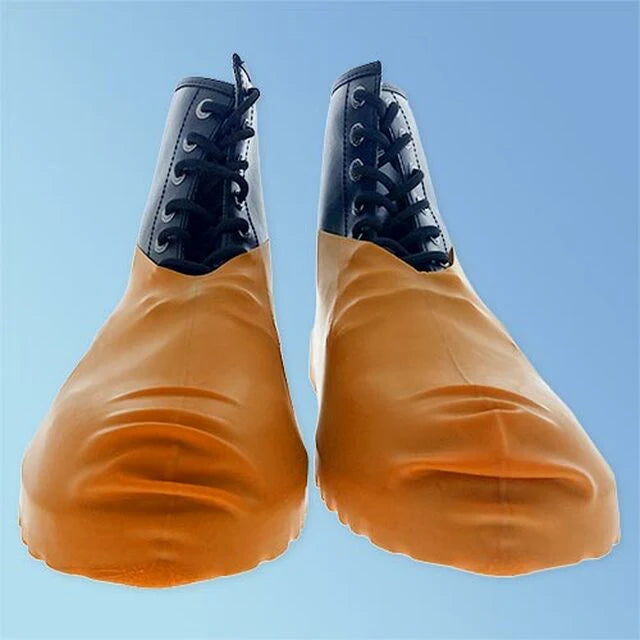 ISA Co. Boot/Shoe Covers Latex Orange Large