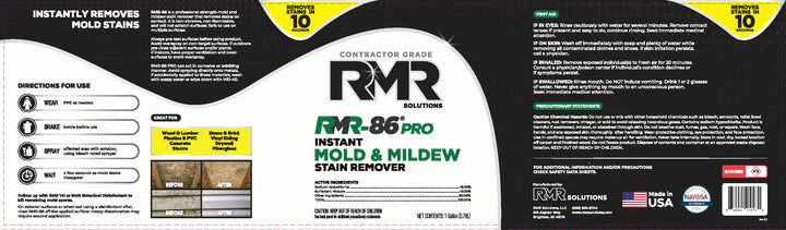 RMR-86 Pro Instant Mold & Mildew Stain Remover - 1 Gal.