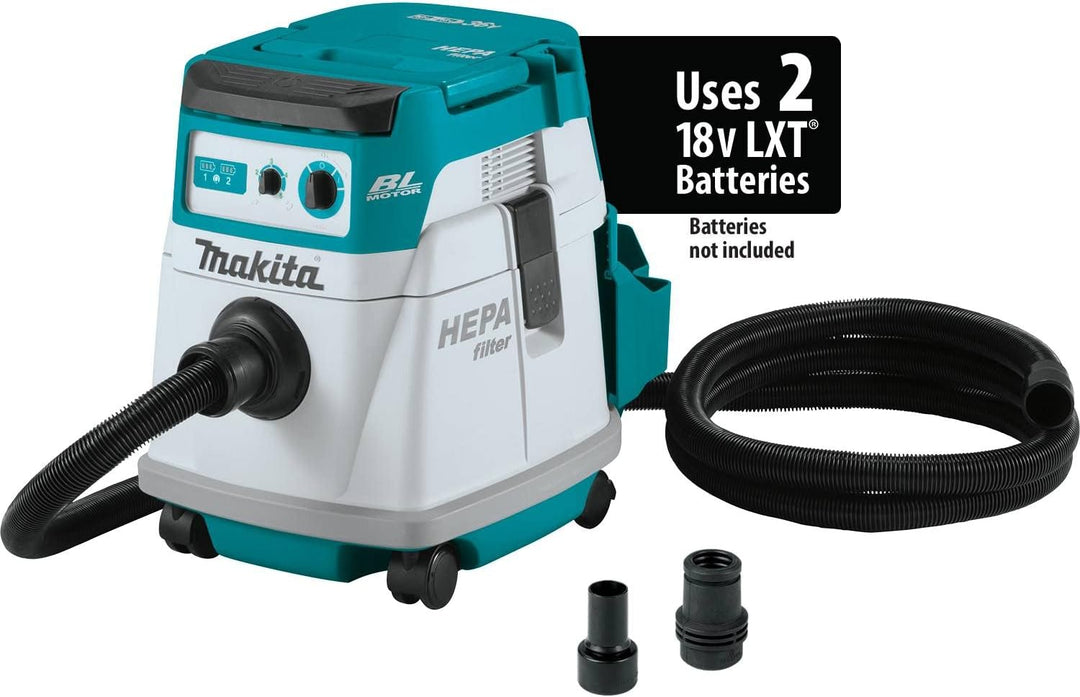 Makita 36V (18Vx2) LXT/Corded 4 Gallon HEPA Filter Dry Dust Extractor/Vacuum