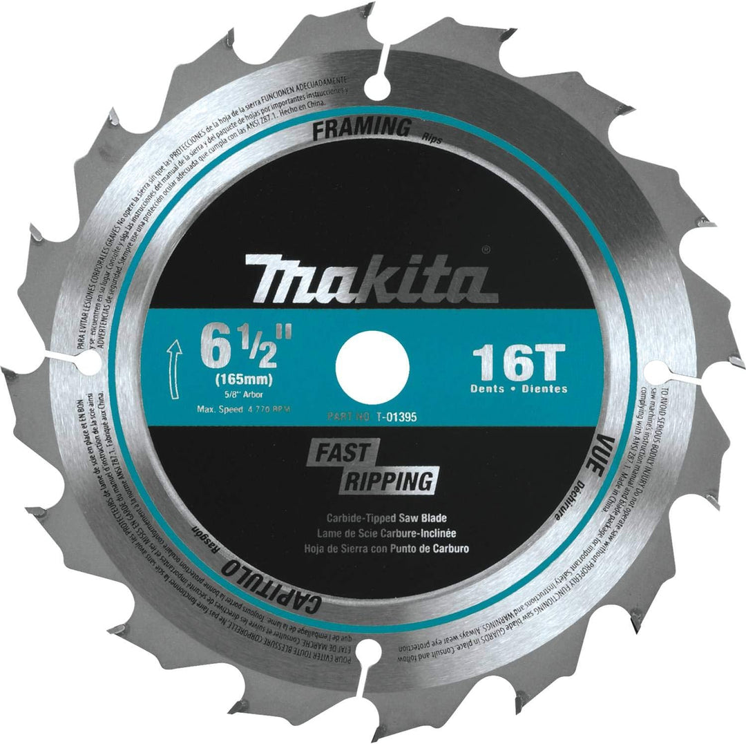 Makita 6.5" 24 Tooth Saw Blade