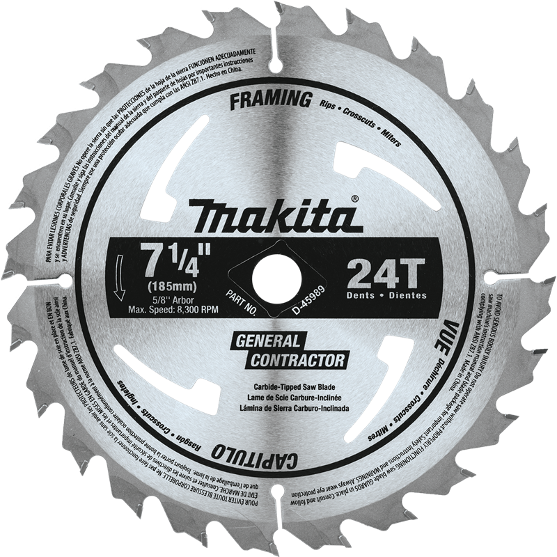 Makita 7.25" 24 Tooth Saw Blade