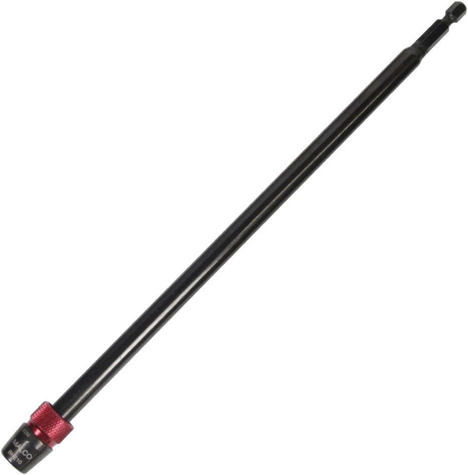 Malco Impact Grade Extension Bit 12" - Durable, Magnetic Tip, 1/4" Hex Shank