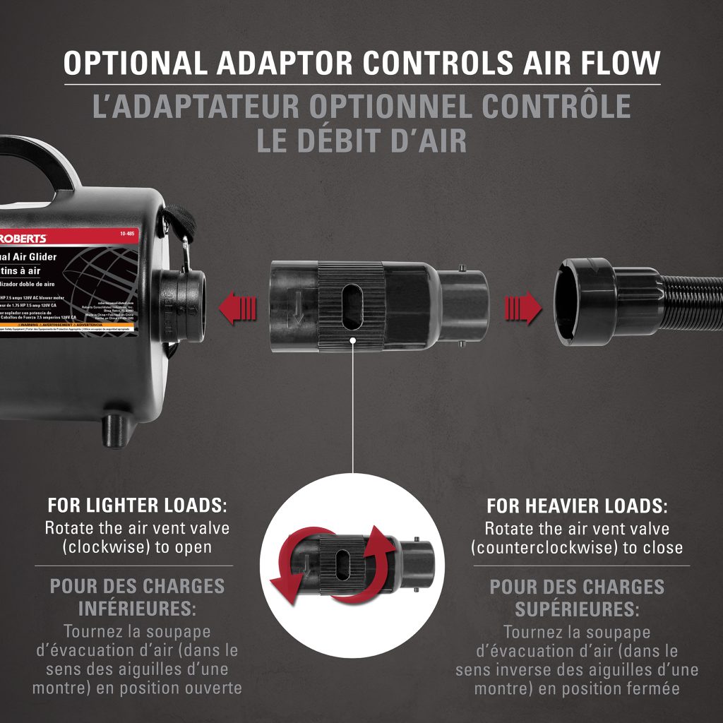 Roberts Dual Air Glider with Case