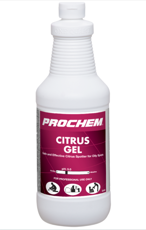 Prochem Citrus Gel Spotter – Citrus-Based Stain Remover (1 Quart)