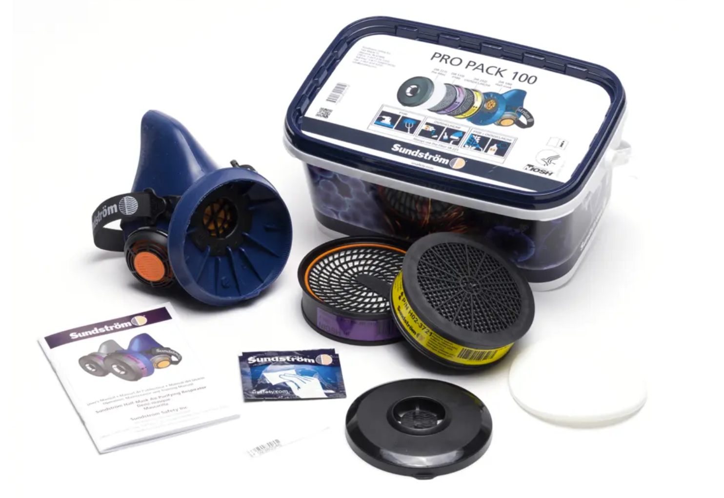 Sundstrom SR 100 Pro Pack – Half Face Respirator Kit