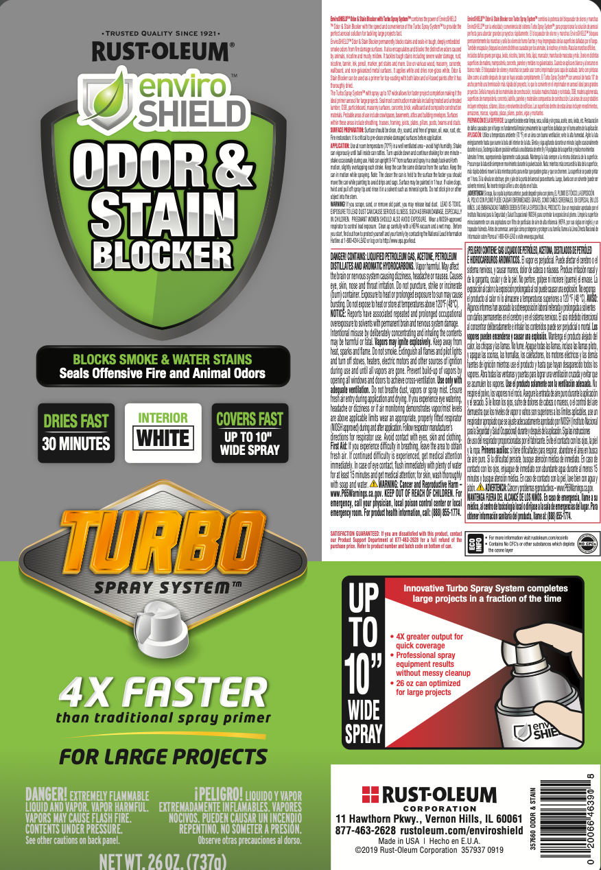 Rust-Oleum Odor & Stain Blocker spray can