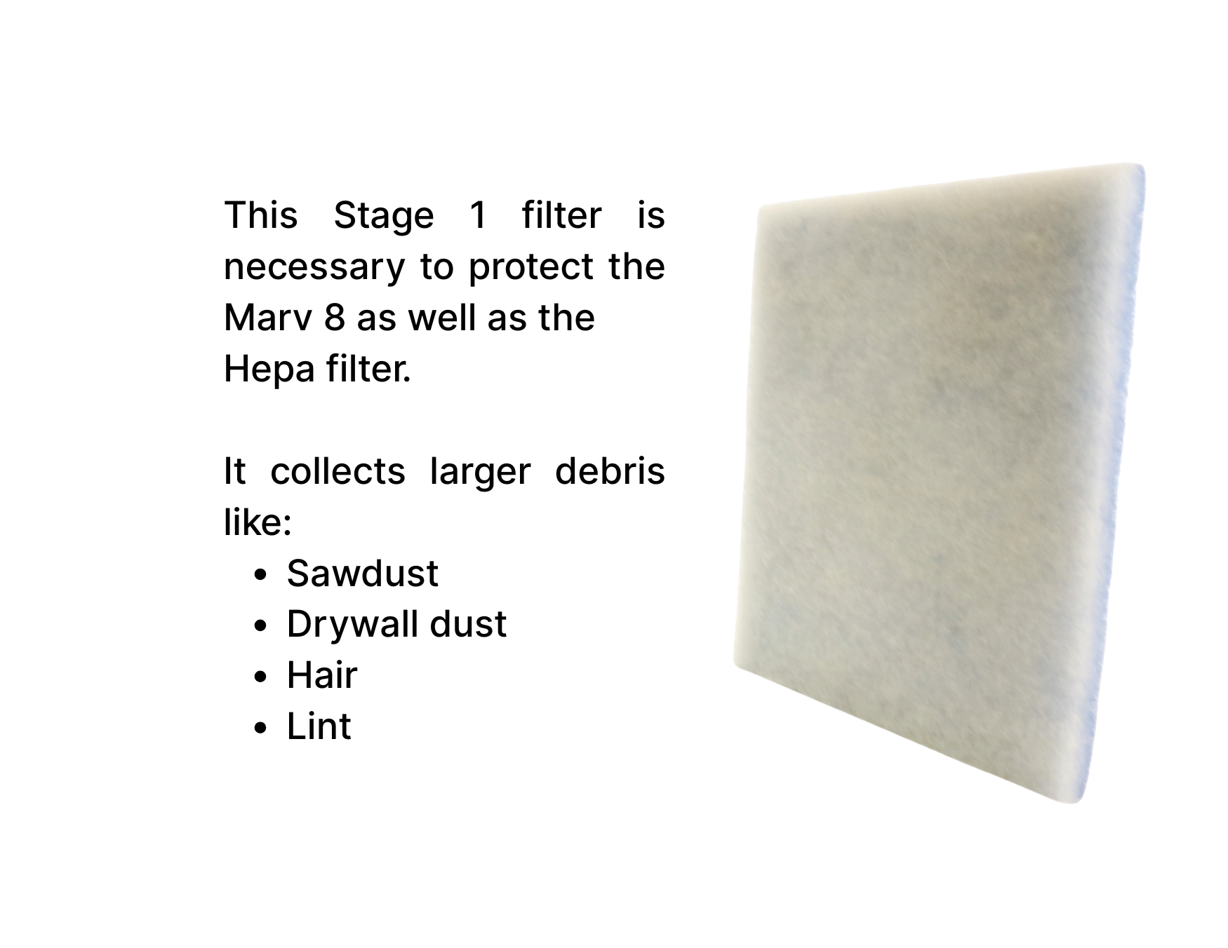 Pro Dri 16x16 Poly Pre Filter Pad – Air Scrubber Pre-Filter