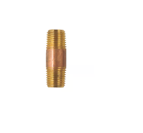 D22163 - 1/4" NPT Brass Pipe Nipple