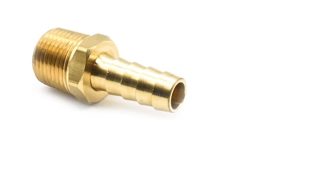 D22193 1/4" Hose barb x 3/8 NPT Brass
