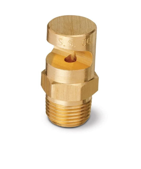 1/8K-1.5 Brass Flat Spray Tip – Wide Angle Tapered Edge Nozzle