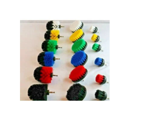Drill Cleaning Brushes - Versatile Sizes, Color and Roughness