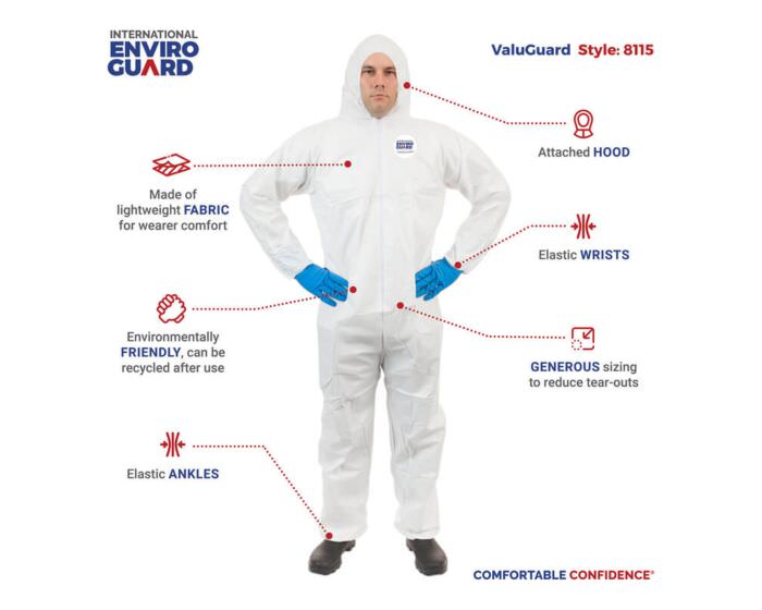 ValuGuard MP Microporous Coverall with Hood & Boot – Lightweight Protection (8119)