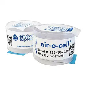 two air-o-cell cassettes shown together for multi-room sampling
