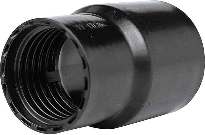 angled view of makita 38mm adapter for 1 inch hose connection
