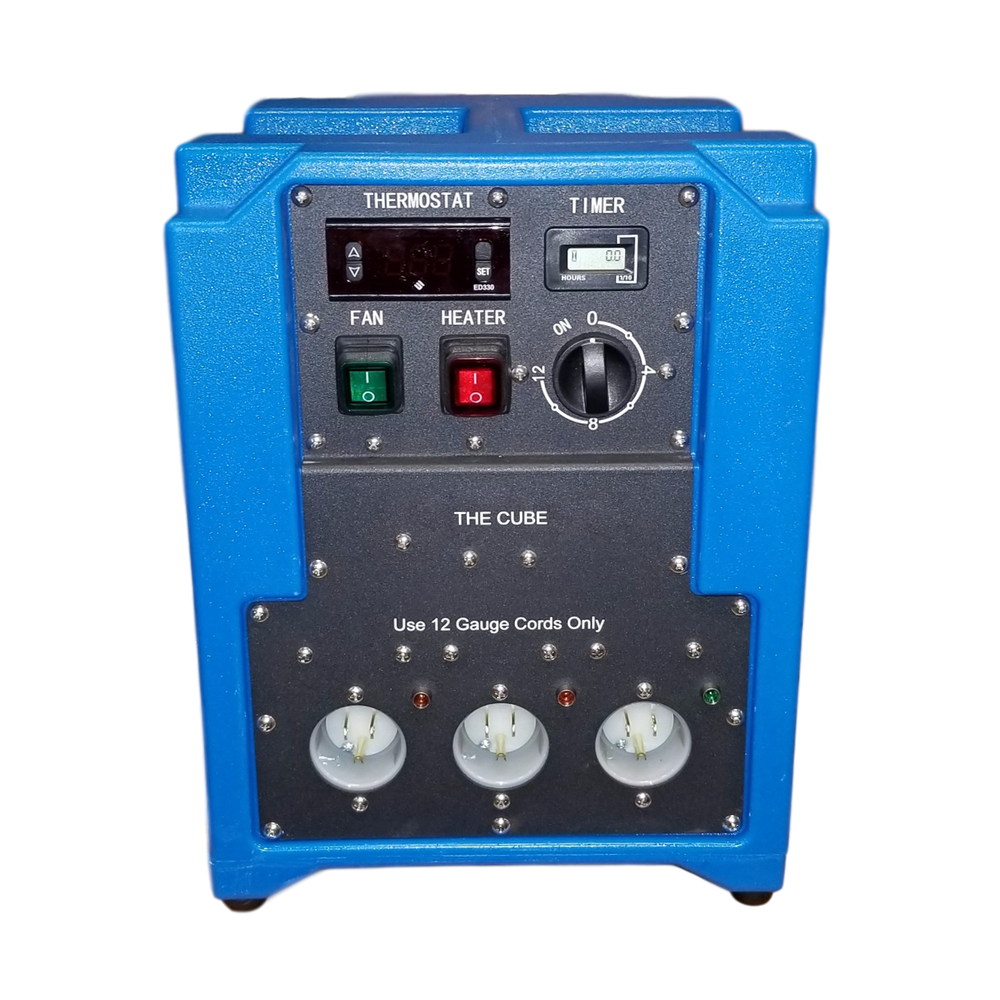 ASD Cube Heater in use on water damage job site