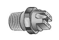 Stainless Steel VeeJet Nozzle – 1/4" MNPT, Size 02, 95° Flat Spray Tip 9502