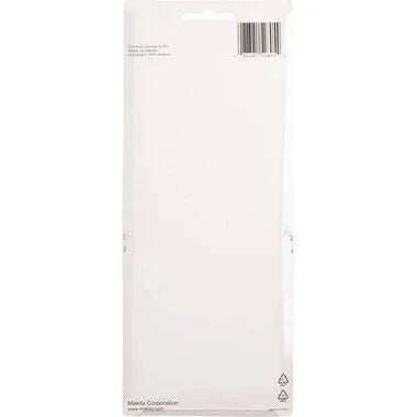 back view of makita scraper packaging with compatibility and specs
