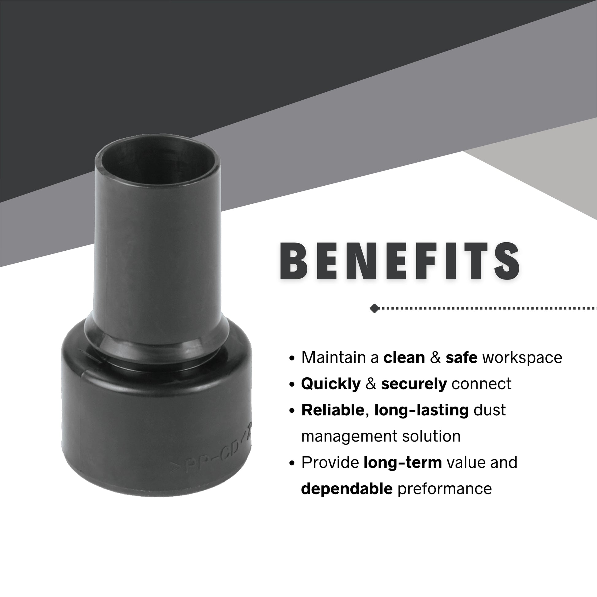 benefits of using makita 22mm adapter for dust containment
