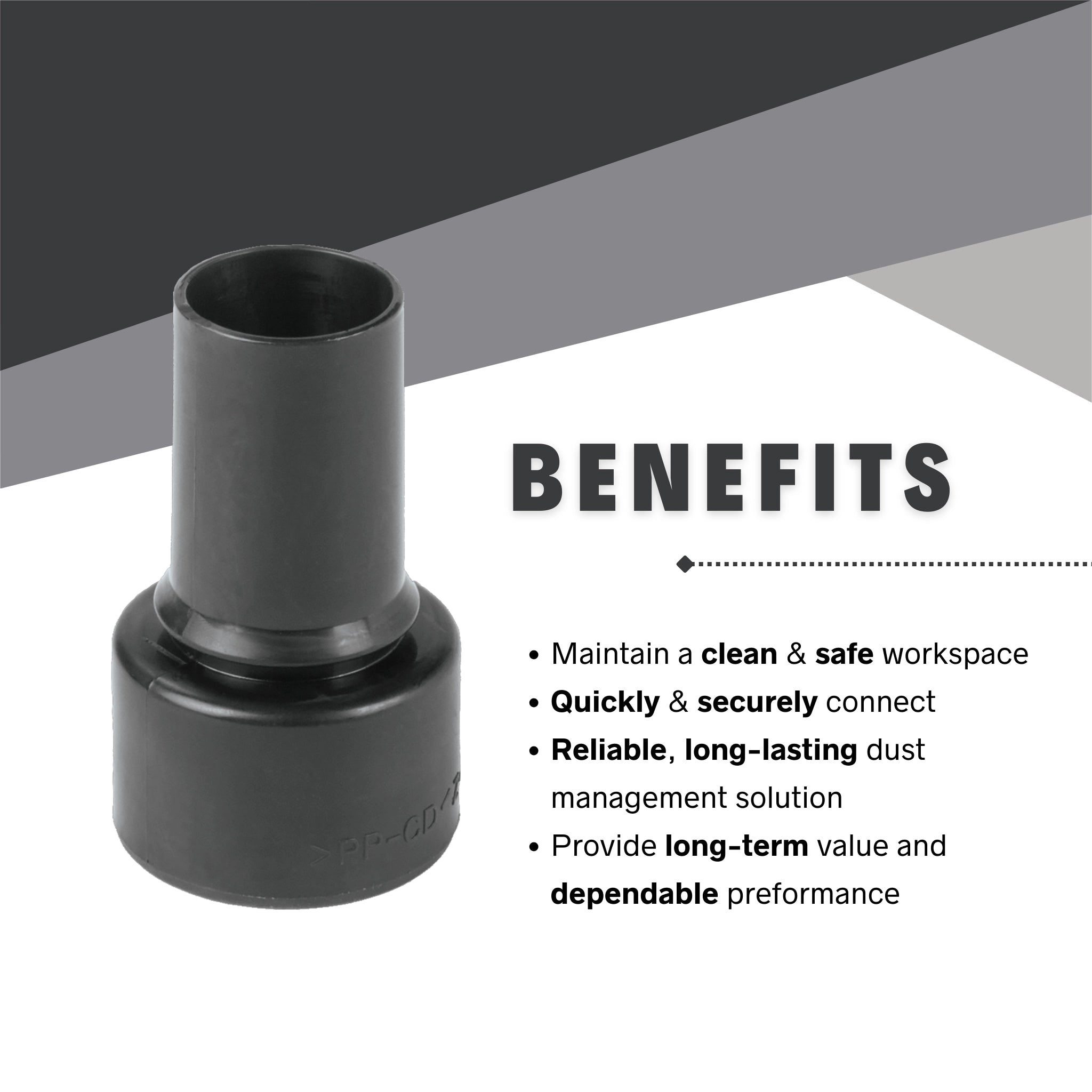 benefits of using makita 22mm adapter for dust containment
