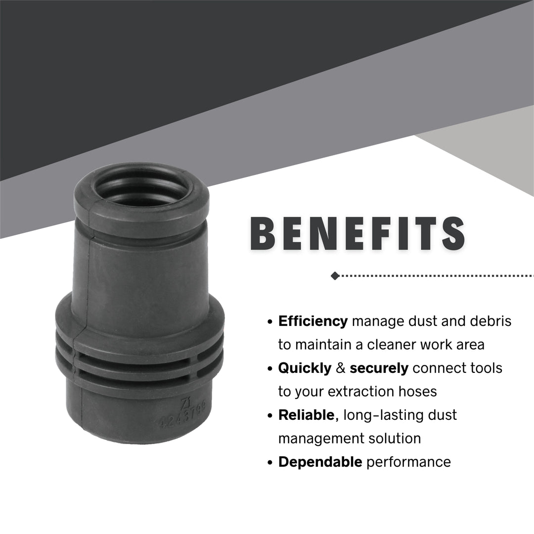 benefits of using makita 24mm tool adapter for dust control efficiency
