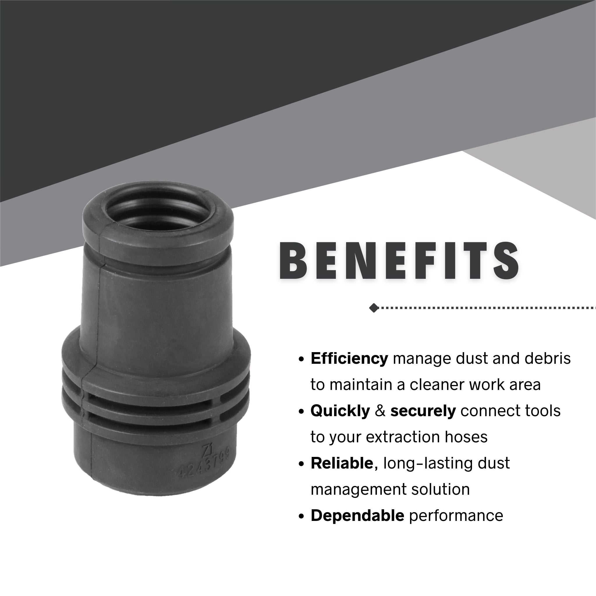 benefits of using makita 24mm tool adapter for dust control efficiency
