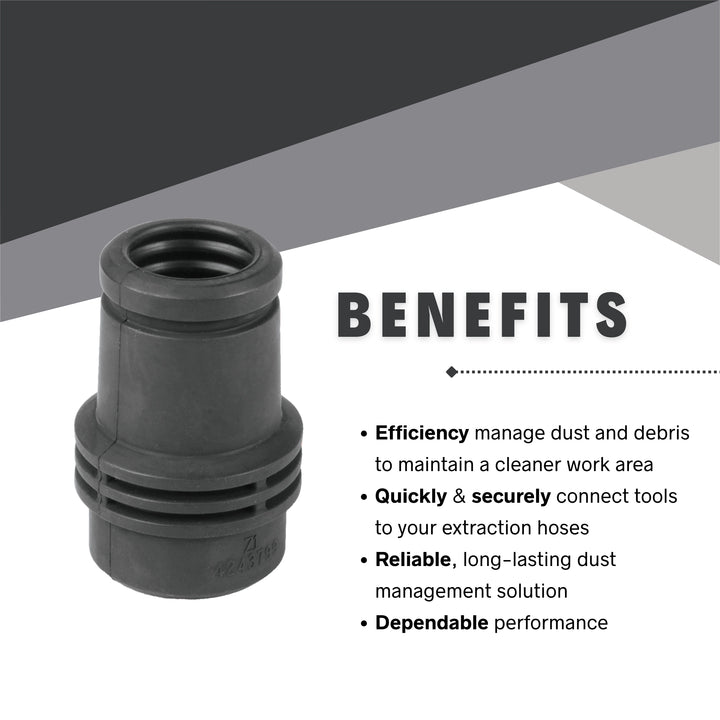 benefits of using makita 24mm tool adapter for dust control efficiency
