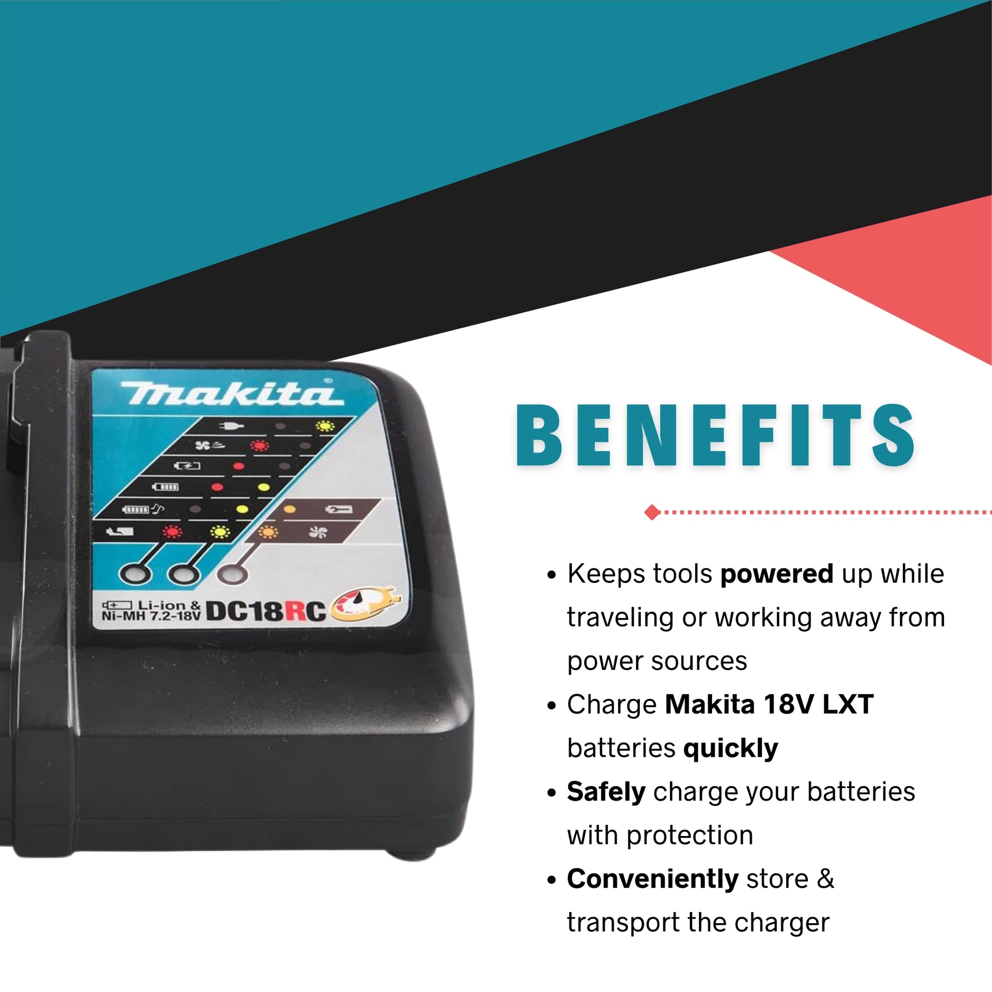 benefits of makita dc18se charger for mobile charging and tool readiness
