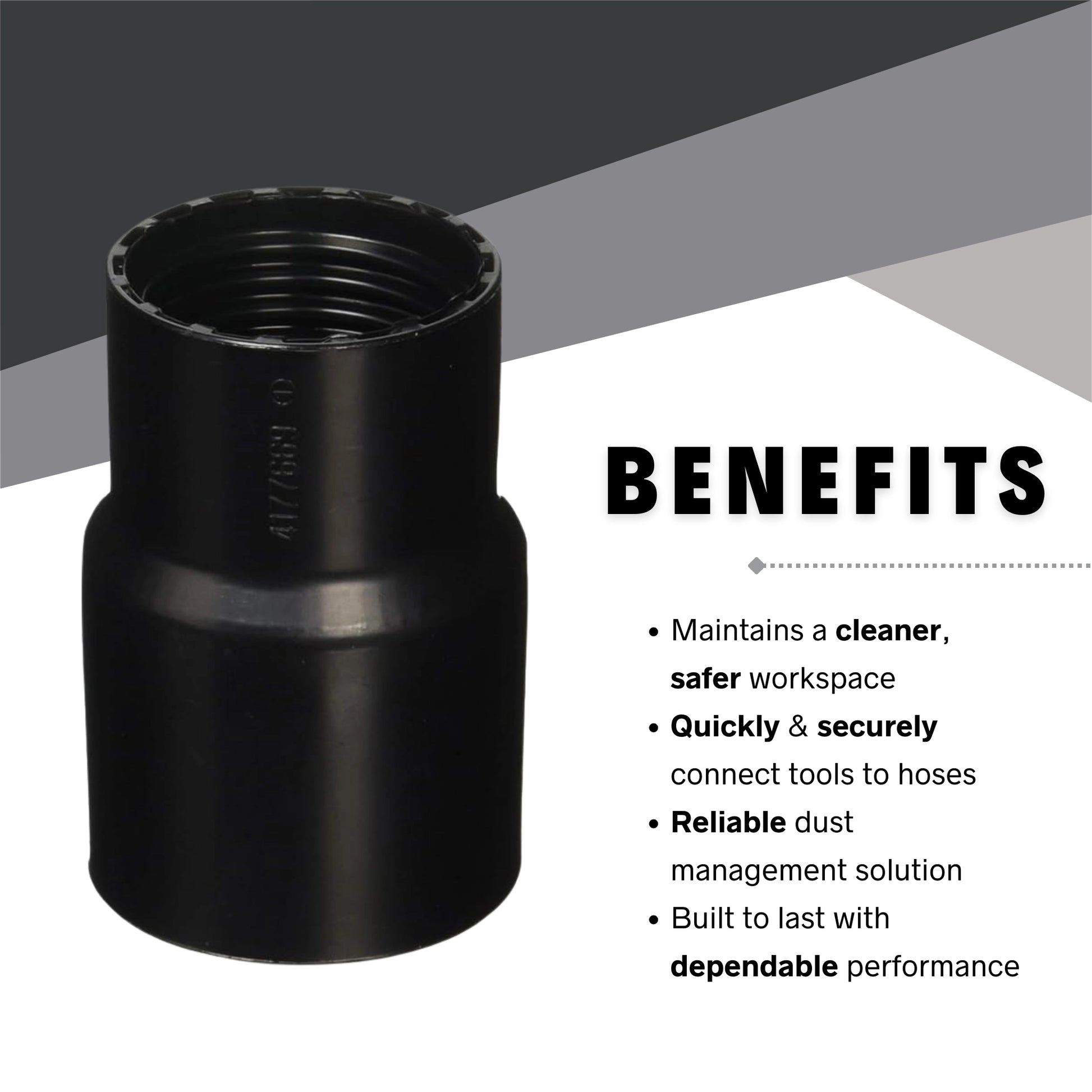 benefits of using makita tool cuff adapter for dust extraction
