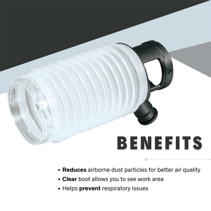 benefits of makita dust extraction cup for overhead drilling and cleaner job sites
