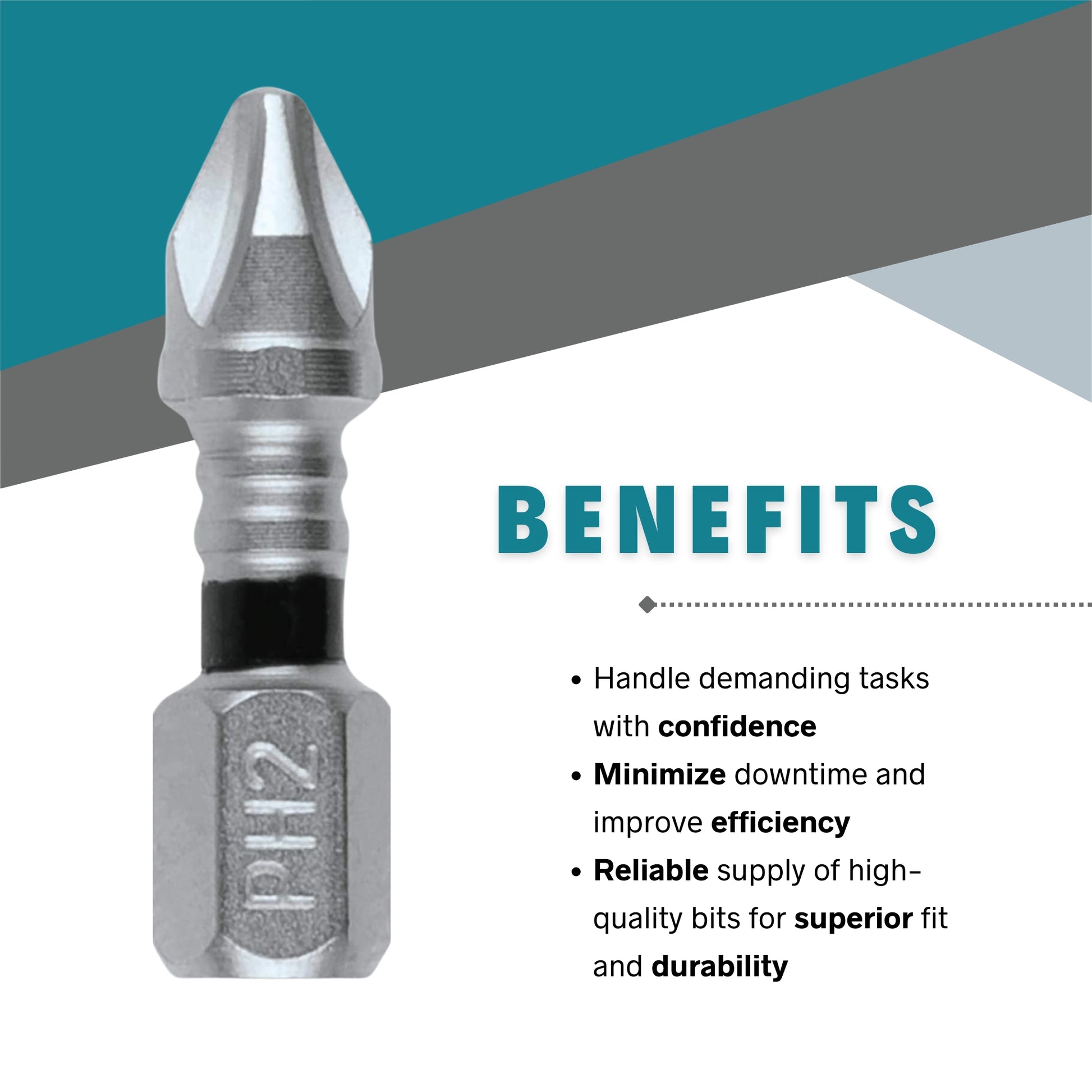 benefits of makita phillips impact bit including durability and secure fastening
