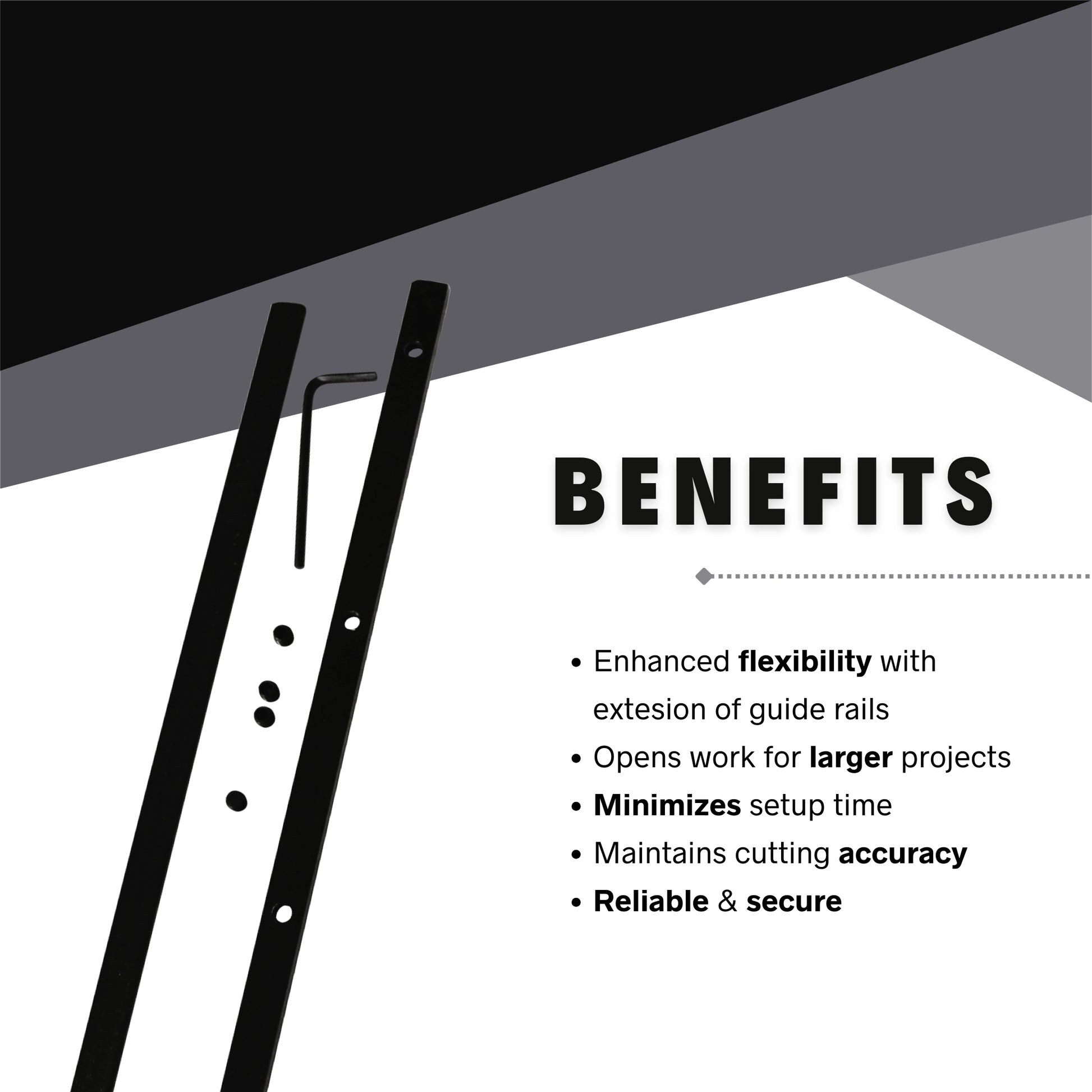 benefits of makita rail connectors for extended precision cuts and stable rail joins
