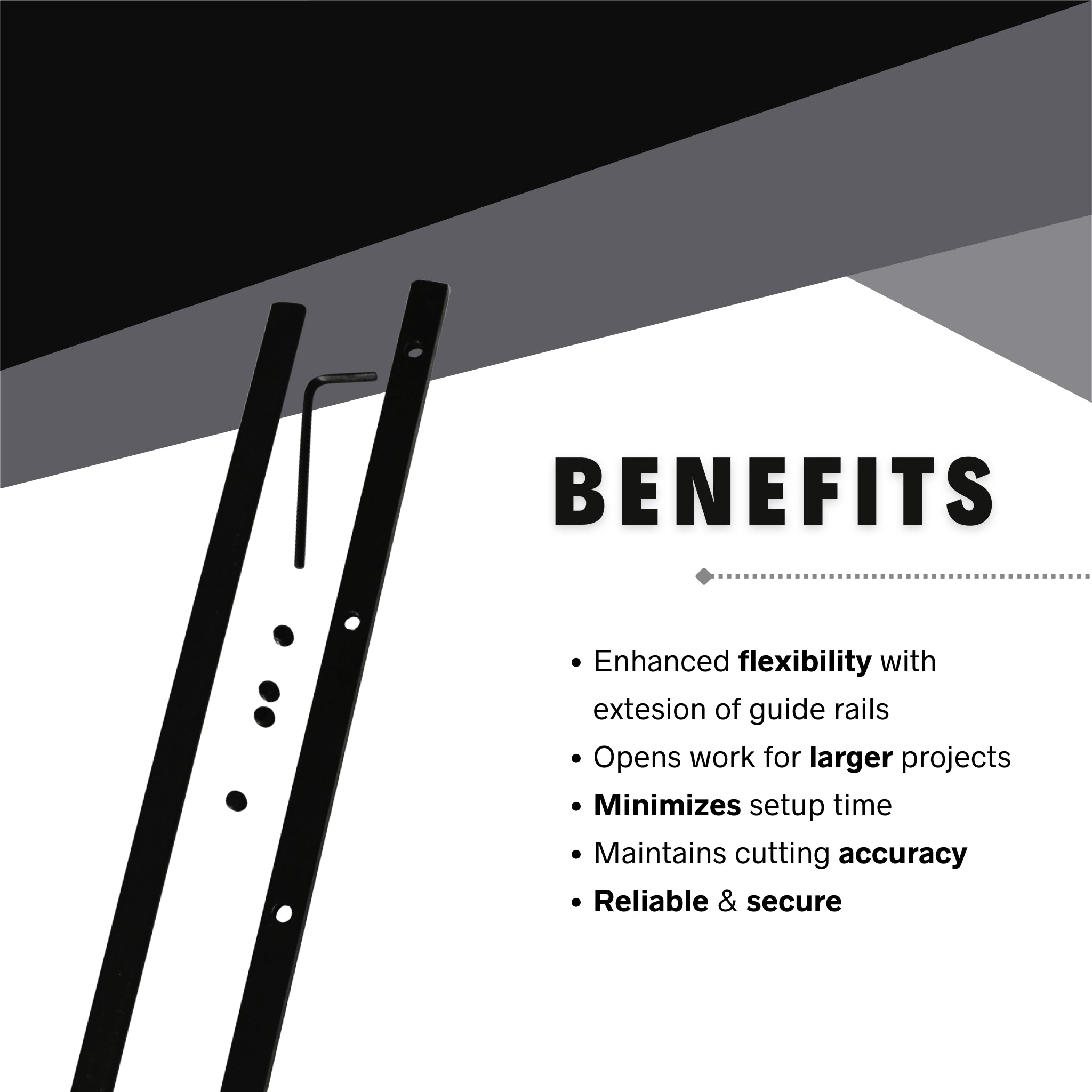 benefits of makita rail connectors for extended precision cuts and stable rail joins
