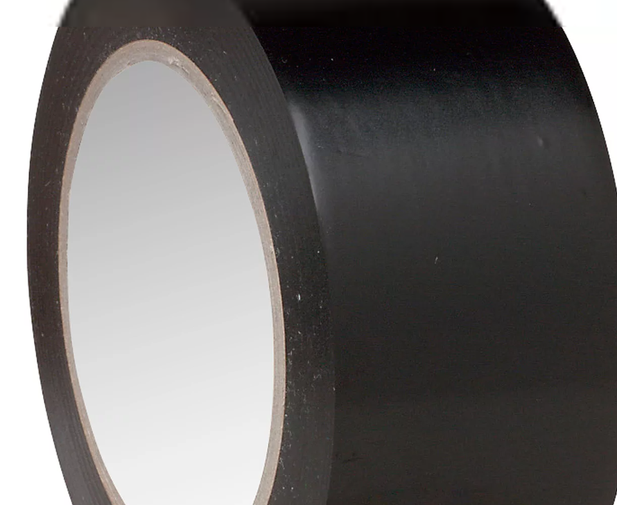 Bron Poly Tape Black 2" x 60 Yds – Durable Waterproof Utility Tape