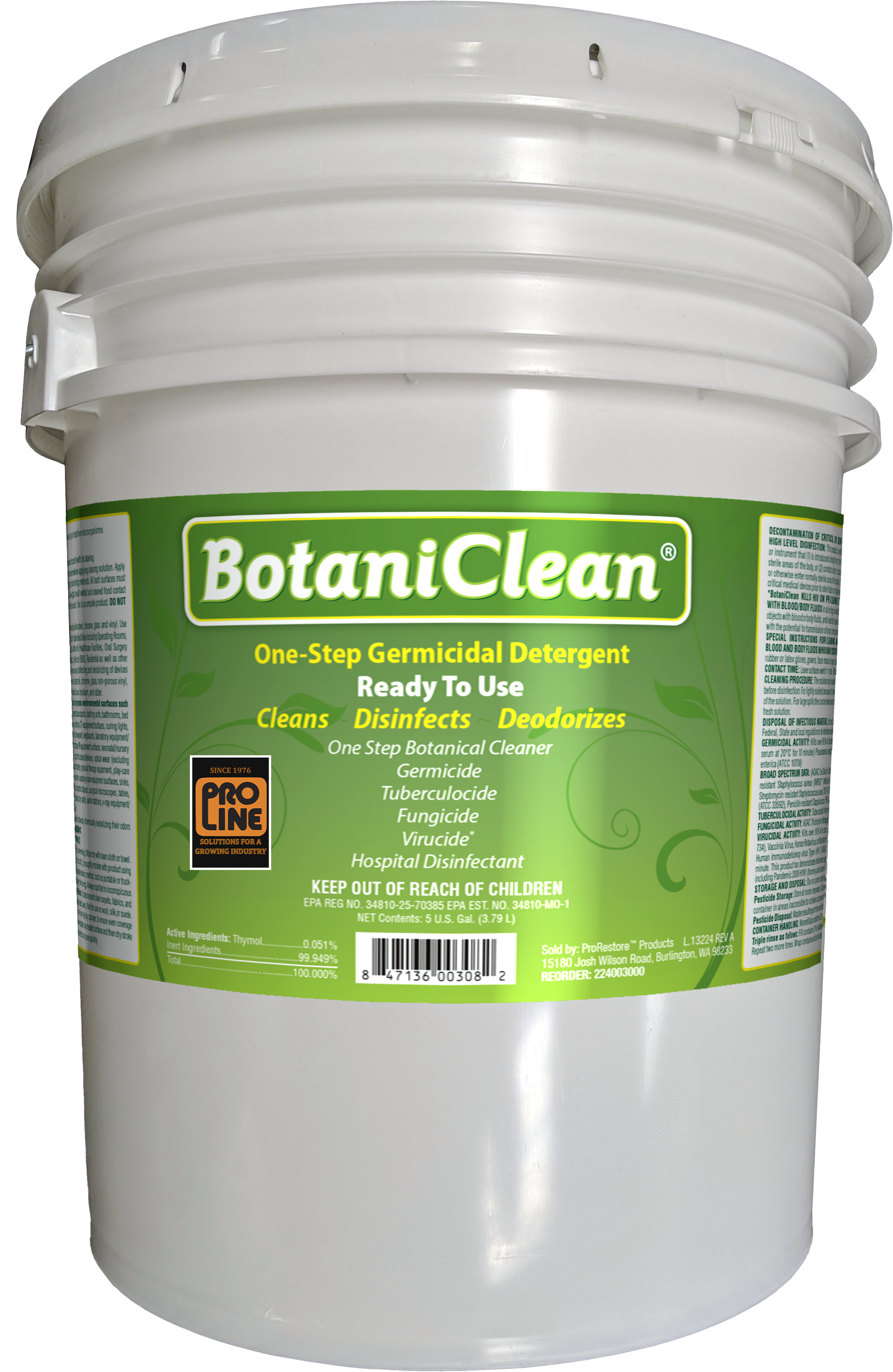 BotaniClean Germicidal Cleaner & Disinfectant – 1 Gallon