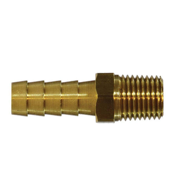 5/16 x 1/4 Brass Fitting, Hose Barb, Rigid MALE Adapter
