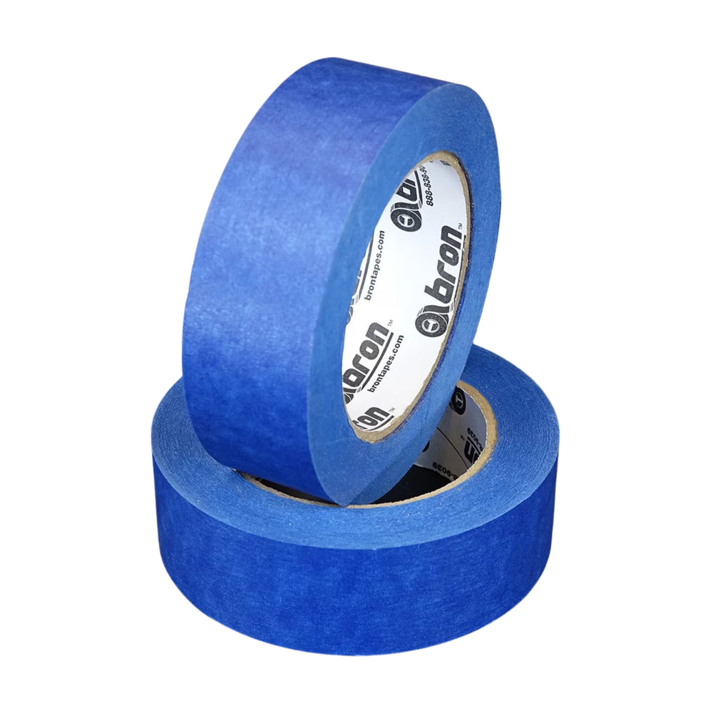 Front-facing view of Bron Blue Painter’s Tape roll showing 2-inch width

