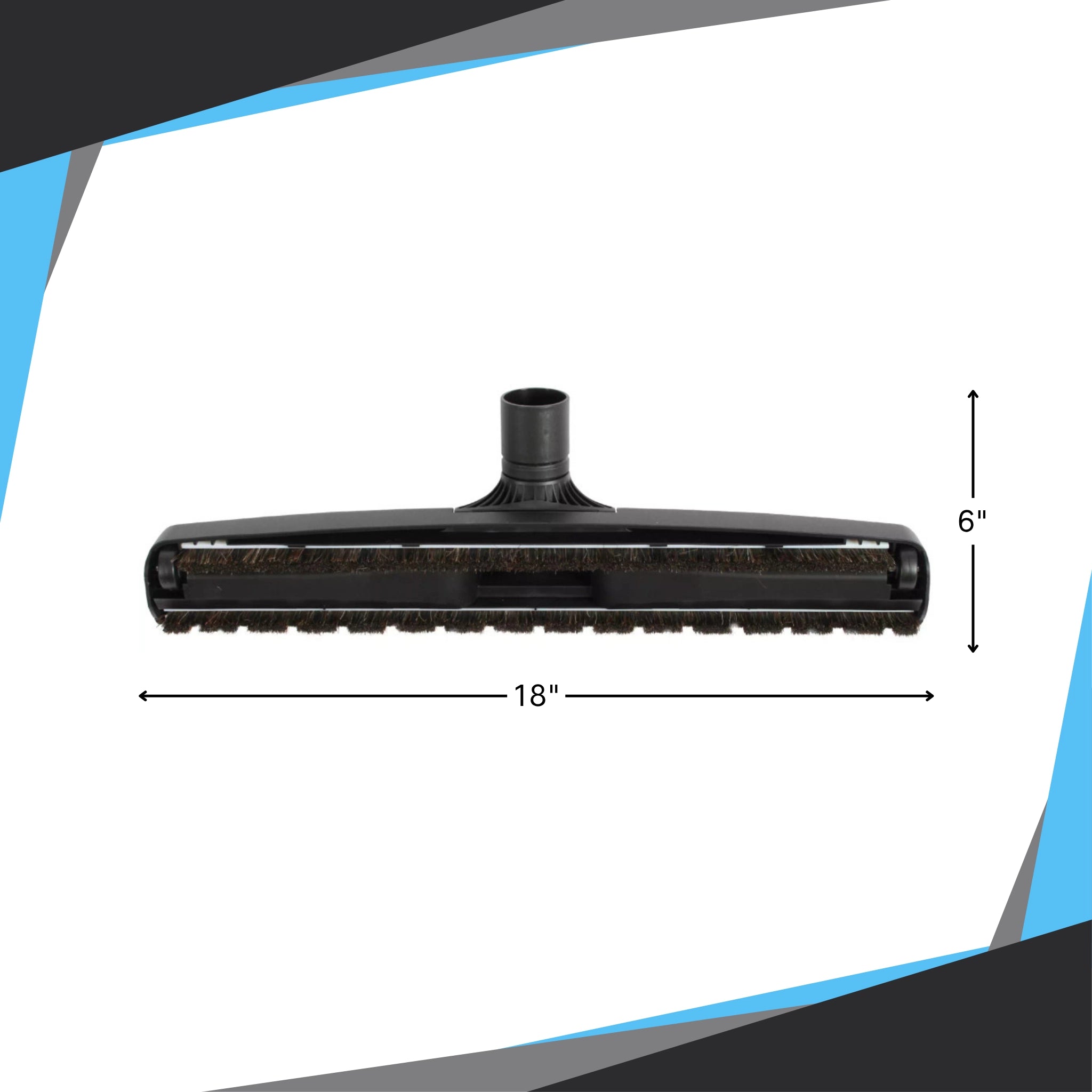CenTec 18" brush with measurement indicators showing full scale and size
