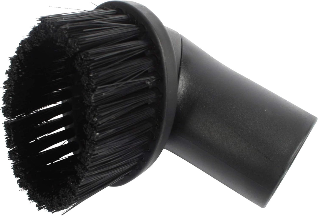 Dusting tool attached to wand for angled cleaning on textured surfaces
