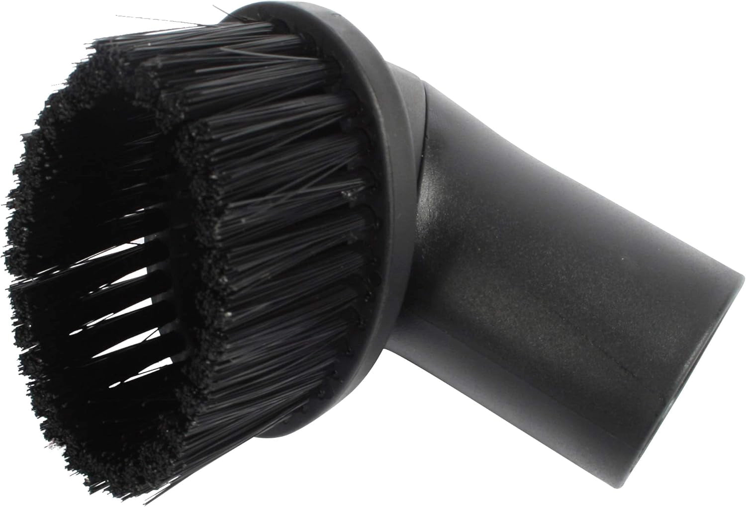 Dusting tool attached to wand for angled cleaning on textured surfaces
