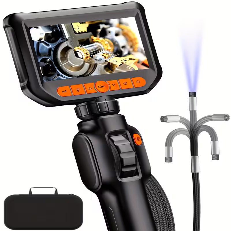 Articulating Industrial Borescope - 360° Camera - Waterproof - 2000 mAh Battery