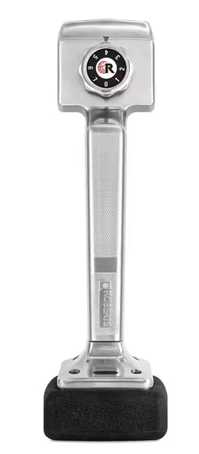Frontal view of the Deluxe Knee Kicker showcasing compact, adjustable design
