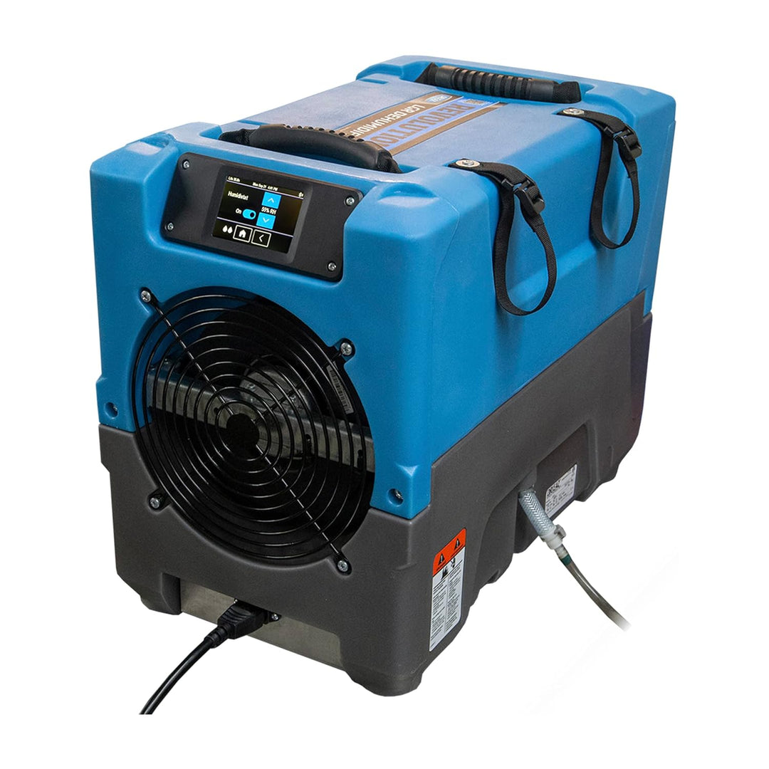 Dri-Eaz Revolution LGR dehumidifier with digital controls and compact frame
