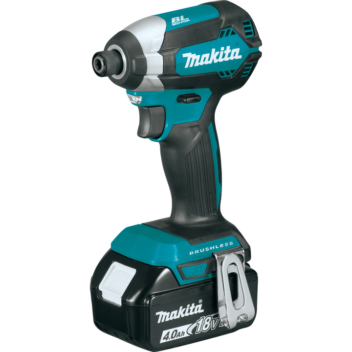 alternate view of makita hammer driver-drill showing compact brushless design
