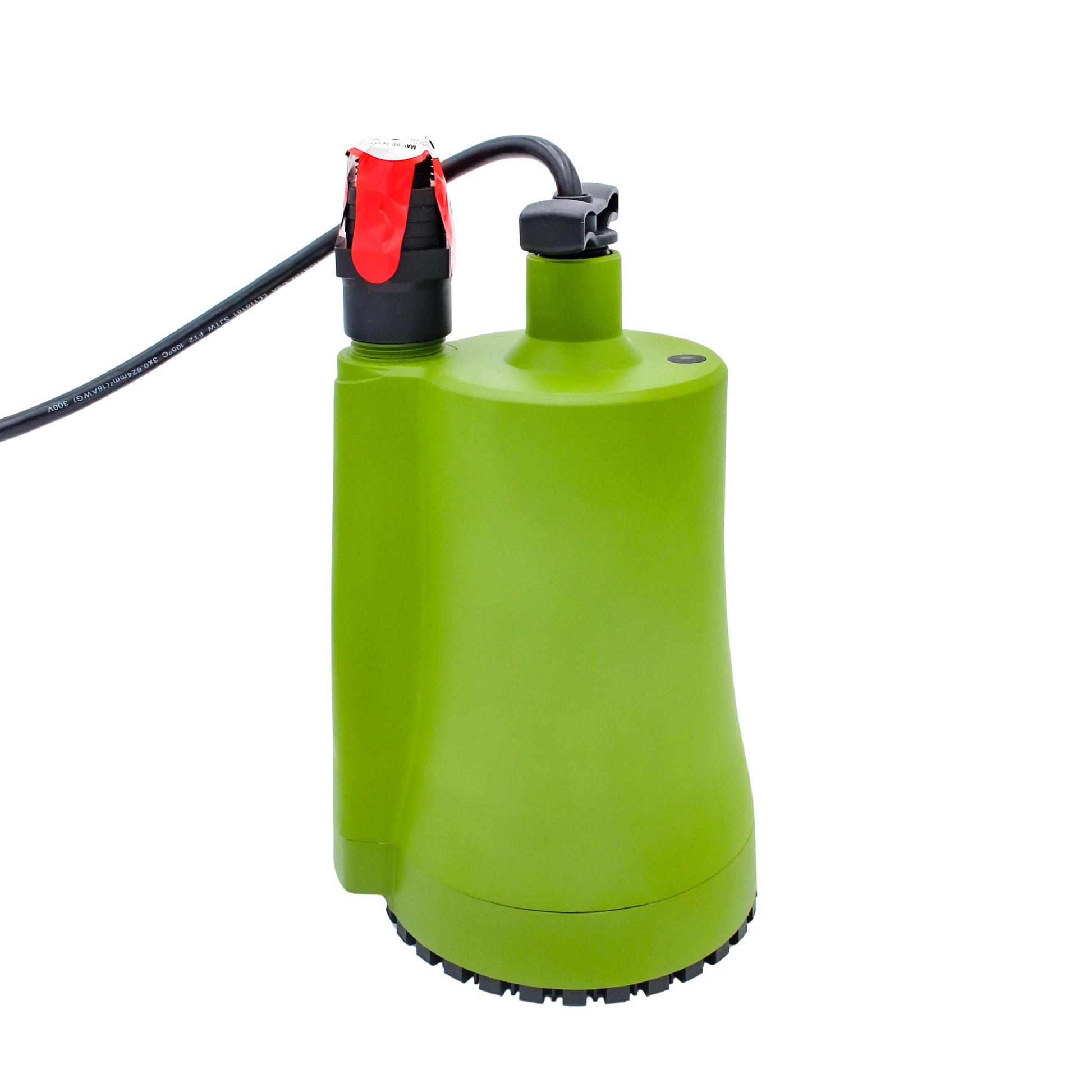 rear view of pump showing thermal venting and cord path
