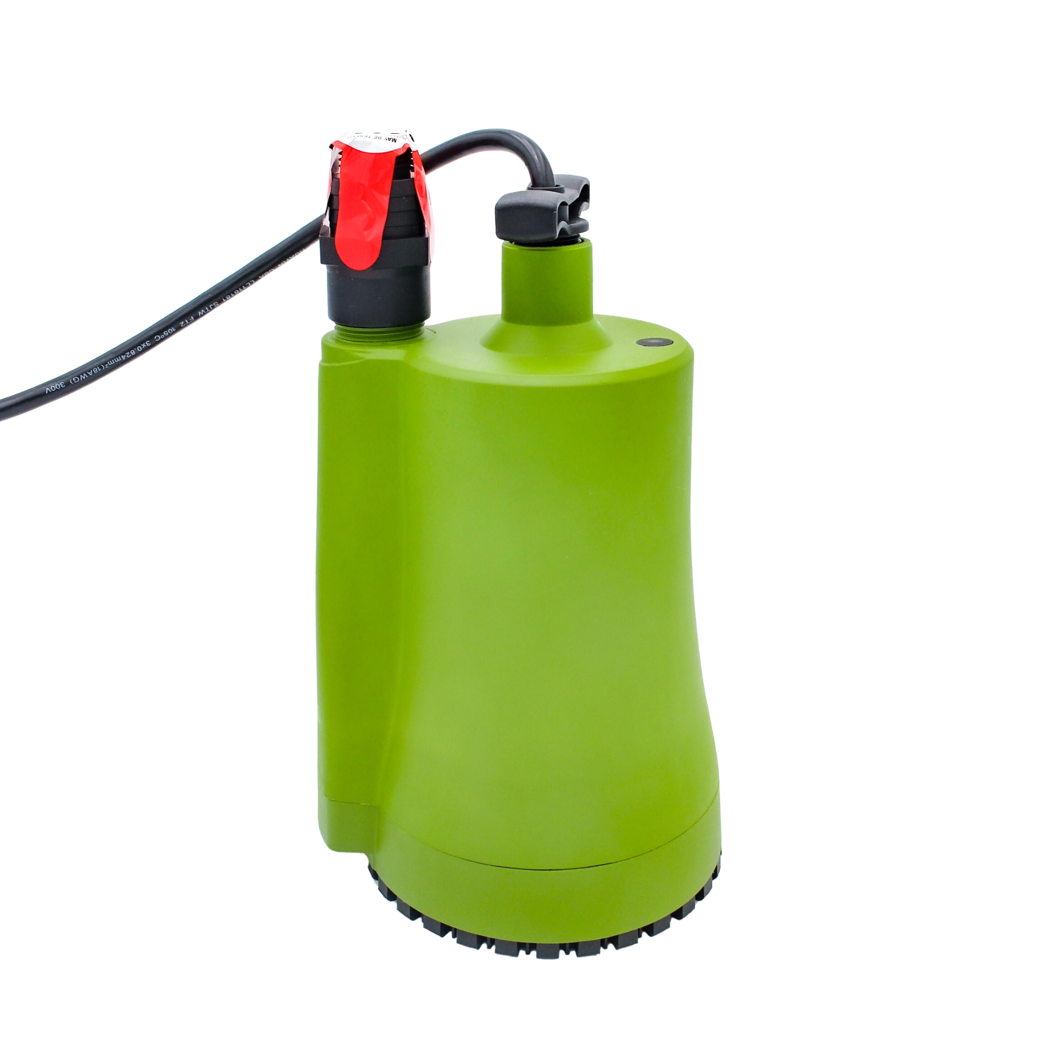 rear view of pump showing thermal venting and cord path
