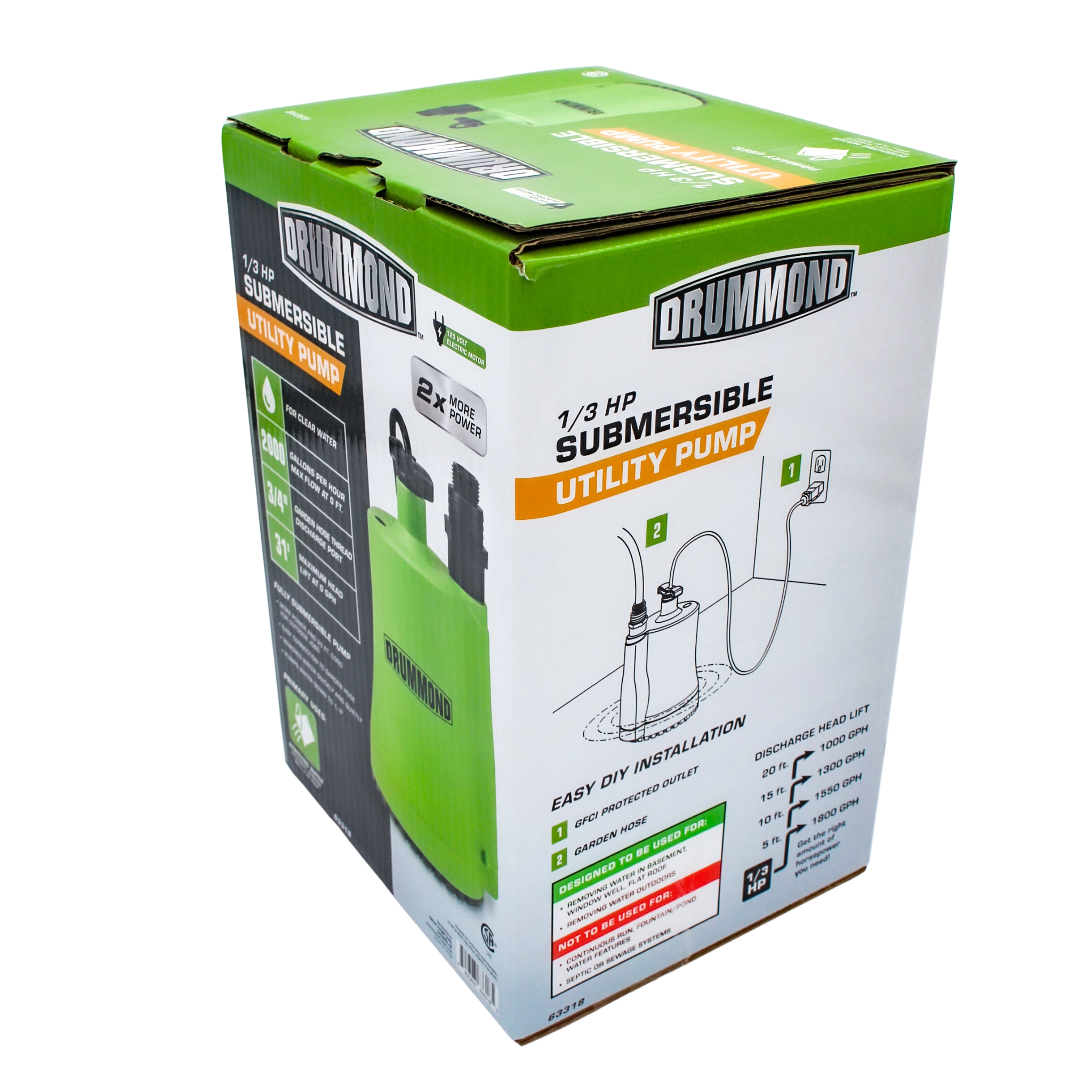 left rear angle of box showing logo, barcode, and instructions
