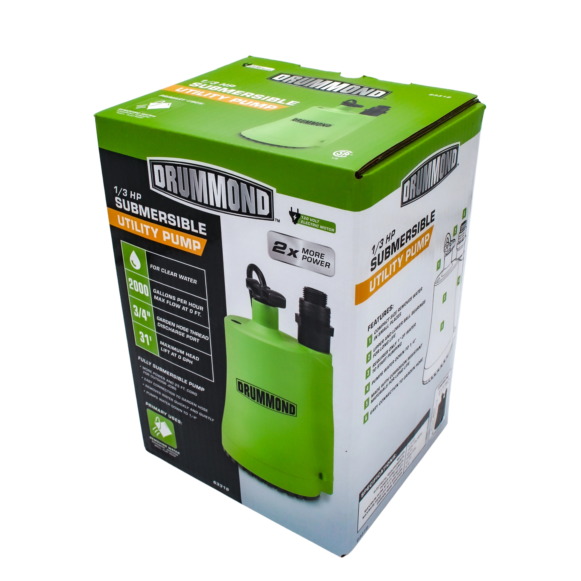 right angle view of box showing product illustration and specs
