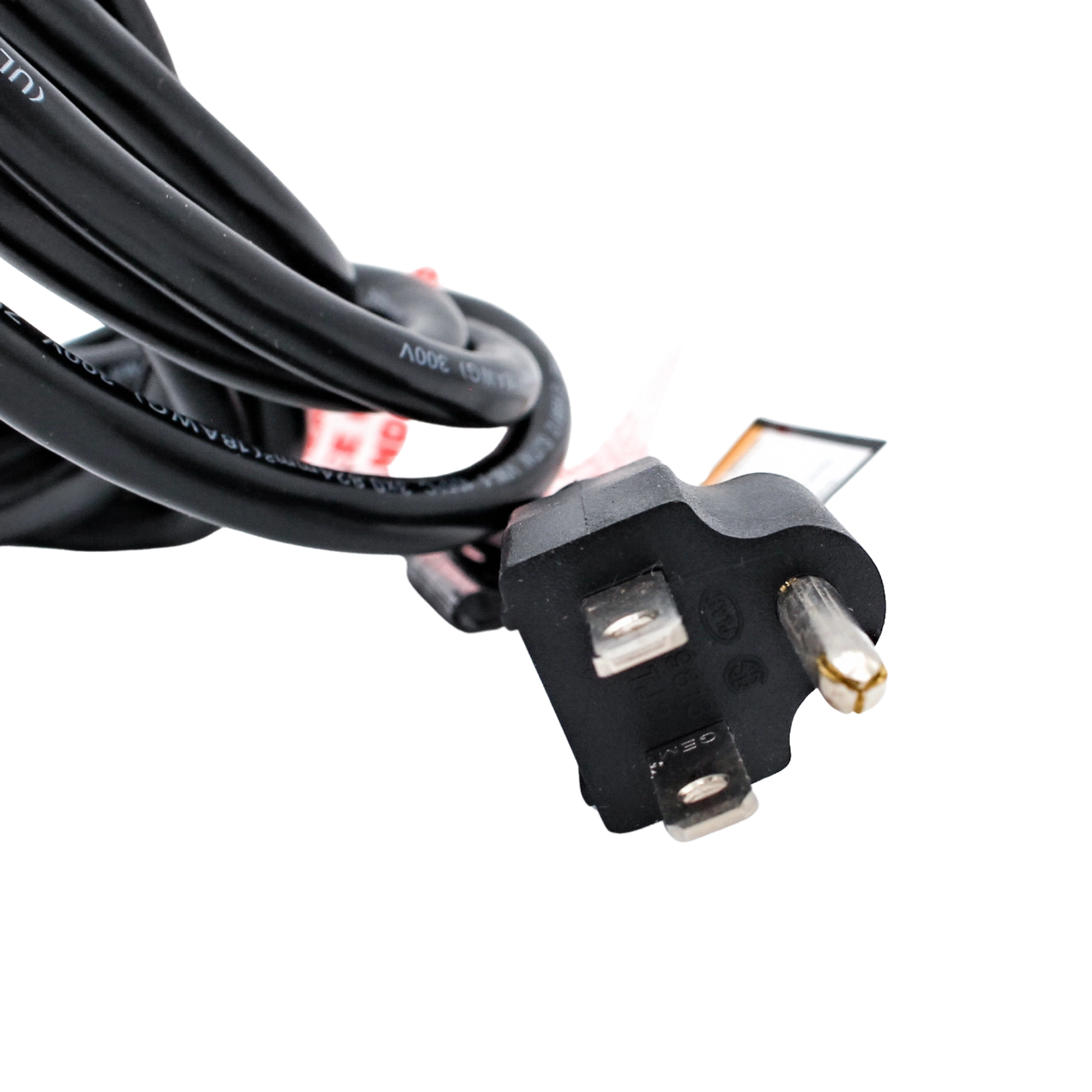 full length of pump power cord coiled beside unit
